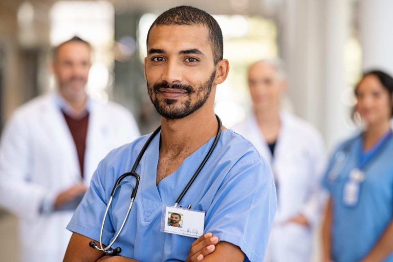 group of doctors smiling